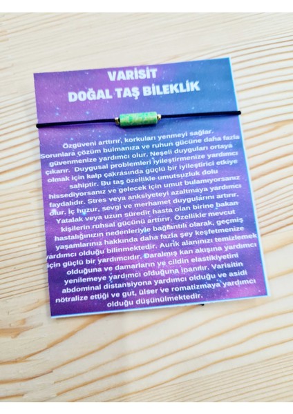 Varisit Doğal Taş Bileklik Sürpriz Hediyeli