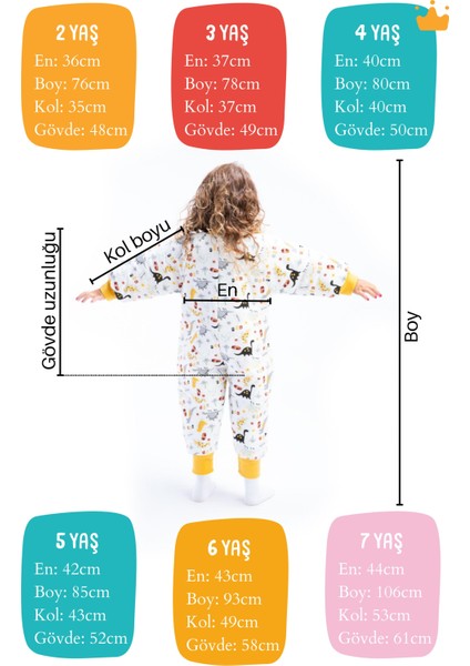 Begisa Elyaf Dolgulu 2.5 Tog Unicorn Desen Çocuk Uyku Tulumu 23506 indirimleri