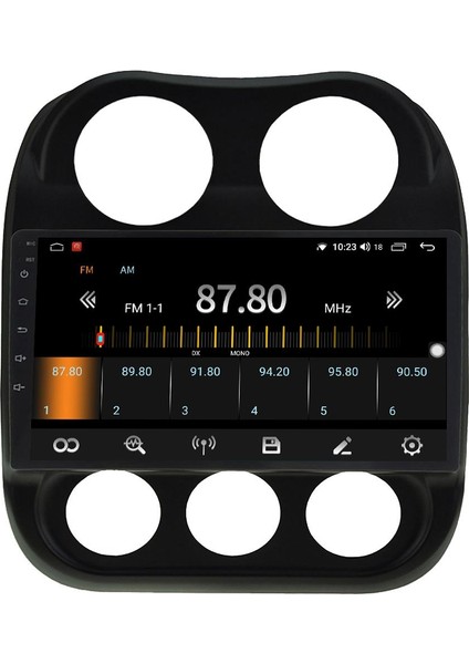 Jeep Compass Android 10 Multimedya Carplay 2gb Ram + 32GB HDD Navigasyon Ekran