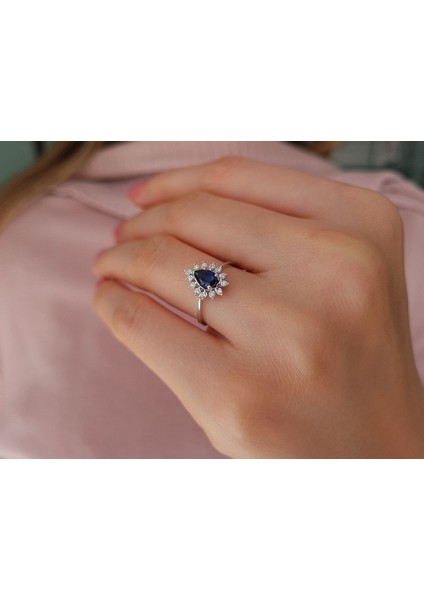 Pırlanta ve Safir Taşlı Chiara Yüzük 0441R0054 fırsatları