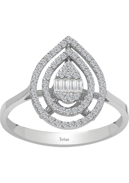 F Renk 0,23 Karat Baget Pırlanta Damla Yüzük 0441R0055 fiyatları