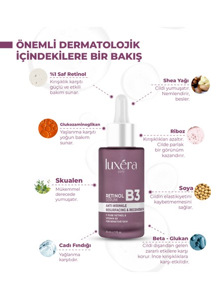 %1 Saf Retinol Içerikli, ve , Hassas Ciltlere Uygun, , Besleyici, Nemlendirici Vegan Retinol Serum (Vitamin B3 + Hyaluronic Acid + Witch Hazel) fiyatları
