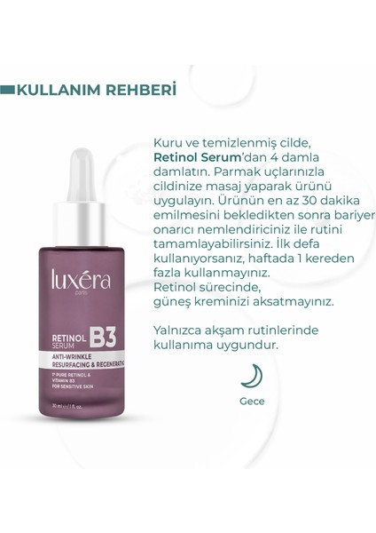 %1 Saf Retinol Içerikli, ve , Hassas Ciltlere Uygun, , Besleyici, Nemlendirici Vegan Retinol Serum (Vitamin B3 + Hyaluronic Acid + Witch Hazel) fırsatları