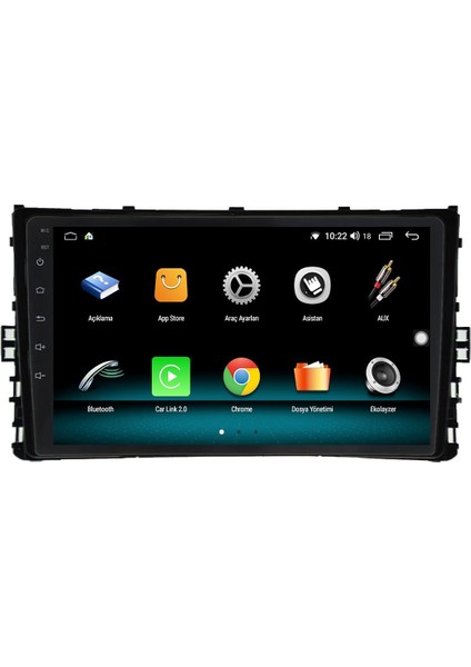 Vw Polo Android 12 Multimedya Carplay 8gb Ram + 128GB HDD Navigasyon Ekran