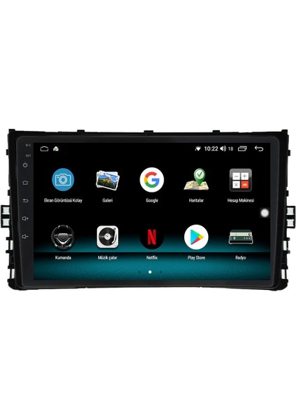 Vw Polo Android 12 Multimedya Carplay 8gb Ram + 128GB HDD Navigasyon Ekran