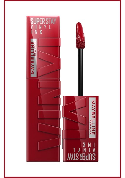 Maybelline New York Super Stay Vinyl Ink Likit Parlak Ruj 10 Lippy Mini Falsies Surreal Maskara Li