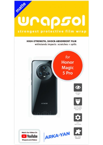 Honor Magic 5 Pro Mat Arka ve Yan Kaplama Koruyucu Film fiyatları