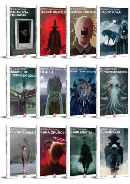 Kızıl Panda Yayınevi Korku Klasikleri Seti - 1 (12 Kitap)