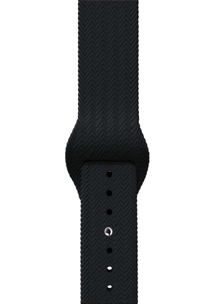 42-49MM Yeni Nesil Apple Uyumlu Akıllı Saat Kordonu Silikon Siyah