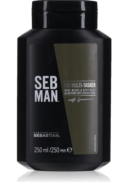 Professionals Seb Man The Multi-Tasker 3-In-1 Saç Sakal Vücut Şampuanı 250ML