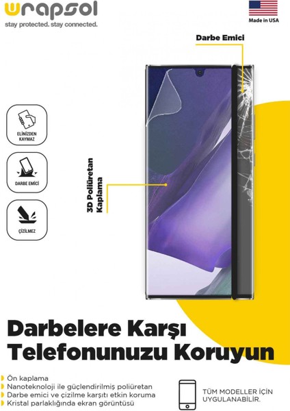 Samsung Galaxy M34 5g Ekran Koruyucu Tam Kaplayan Esnek Poliüretan Film