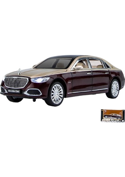 1:24 Mercedes-Benz Maybach S680 Simülasyon Alaşım Araba Modeli (Yurt Dışından)