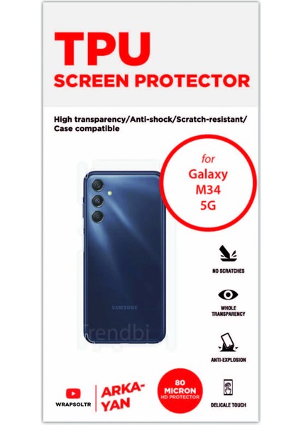 Samsung Galaxy M34 5g Arka ve Yan Kaplama Koruyucu Hd Film fiyatları