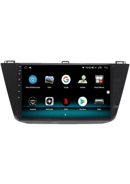 Vw Tiguan Android 12 Multimedya Carplay 8gb Ram + 128GB HDD Navigasyon Ekran