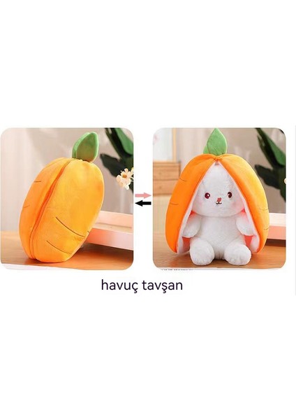 Yingnuo 20CM Karikatür Çilek Tavşan Meyve Peluş Oyuncak Havuç Tavşan Bebeğe Dönüştü (Yurt Dışından) indirimleri