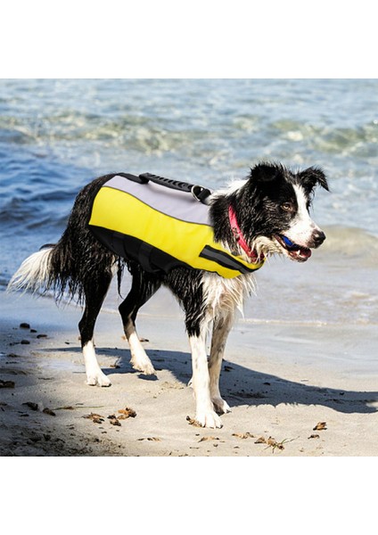 Pet Koruyucu Köpek Yeleği Lifesaver Katlanabilir, Yüzme M Için Tutamak (Yurt Dışından)