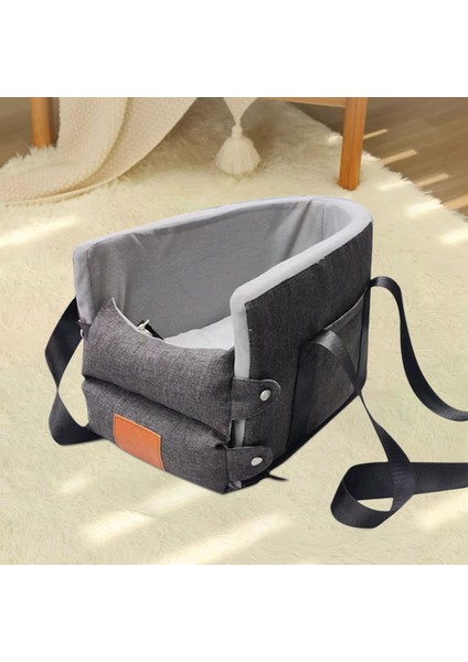 Merkez Konsol Köpek Koltuğu Taşınabilir Çıkarılabilir ve Yıkanabilir Küçük Köpek Çanta Gri 38CMX25CMX23CM (Yurt Dışından)