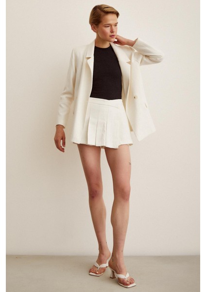 Pileli Şort Etek modelleri