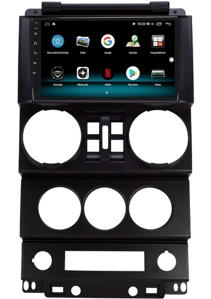 Jeep Wrangler Android 10 Multimedya Carplay 2gb Ram + 32GB HDD Navigasyon Ekran fırsatları