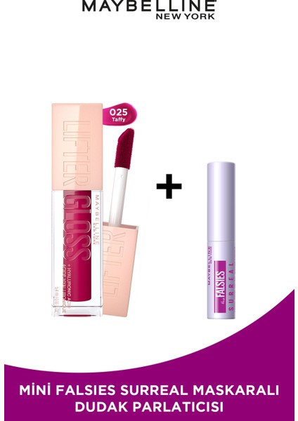 Lifter Gloss Nemlendirici Dudak Parlatıcısı- 25 Taffy Mini Falsies Surreal Maskara Hediyeli