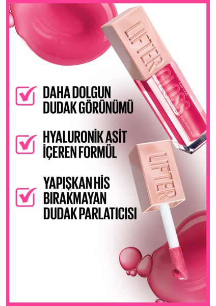 Lifter Gloss Nemlendirici Dudak Parlatıcısı- 25 Taffy Mini Falsies Surreal Maskara Hediyeli