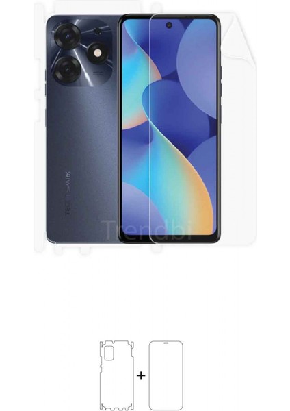 Tecno Spark 10 Pro Full Kaplama 360 Derece Ön Arka ve Yan Kaplayan Esnek Poliüretan Film