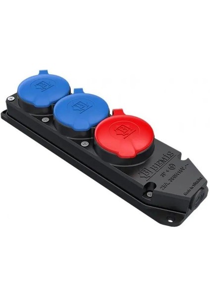 3´lü 2 Mono 1 Tri Kauçuklu Priz