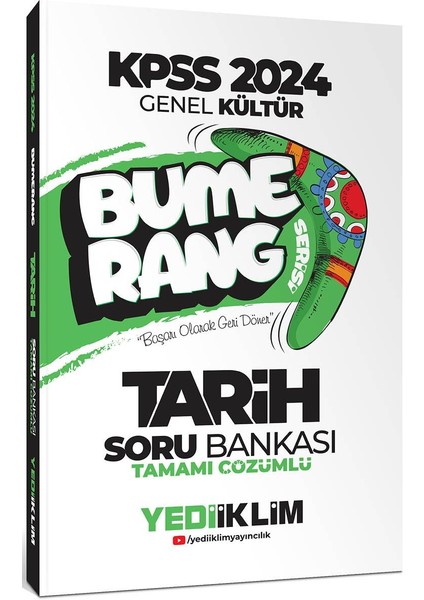 2024 KPSS Genel Kültür Bumerang Tarih Tamamı Çözümlü Soru Bankası