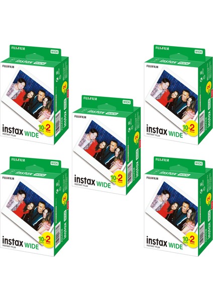 Instax Wide 20'li Film 5'li Set 100 Poz