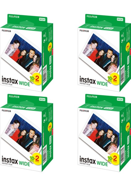 Instax Wide Film Set 80 Poz 20 x 4'lü
