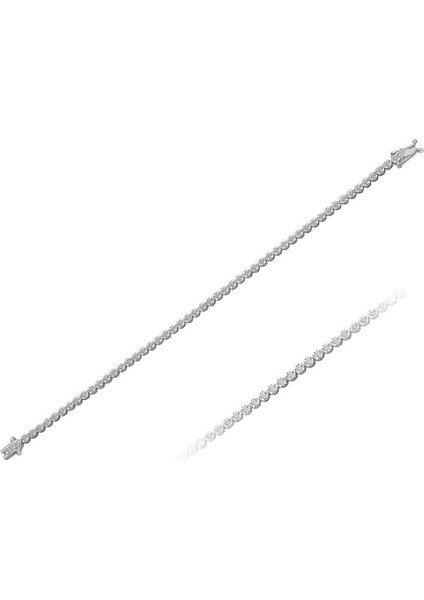 F Renk 1,80 Karat Pırlanta Su Yolu Bileklik 0441B0004 fiyatları