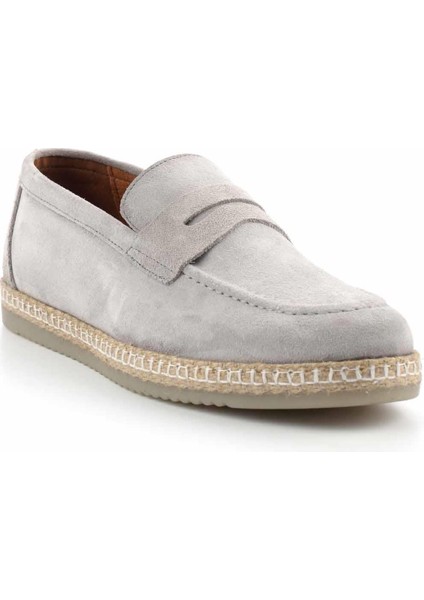 Gri Süet Leather Erkek Loafer Ayakkabı E01902459802 modelleri