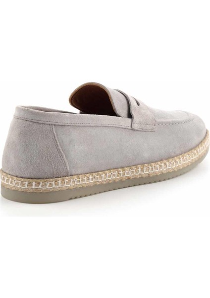 Gri Süet Leather Erkek Loafer Ayakkabı E01902459802 fırsatları