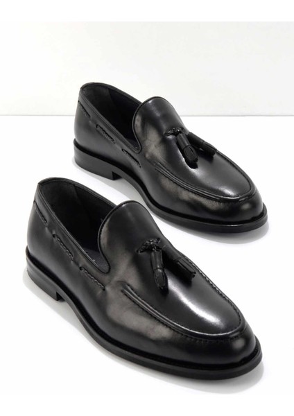 Siyah Antik Leather Erkek Klasik Ayakkabı E01755086841