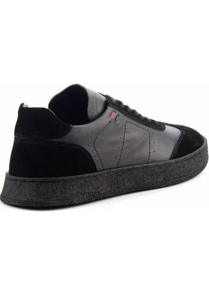 Siyah Siyah Süet Leather Erkek Casual Ayakkabı E01304310103