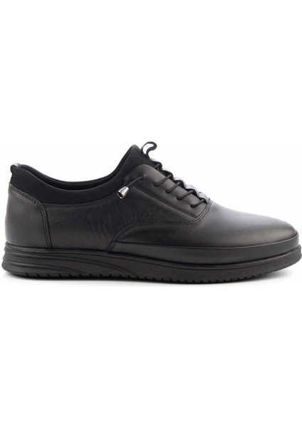 Siyah Leather Erkek Casual Ayakkabı E01733028203