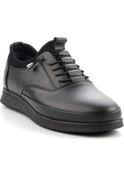 Siyah Leather Erkek Casual Ayakkabı E01733028203