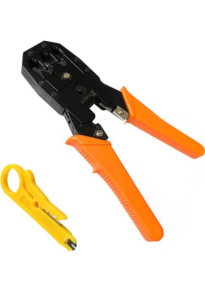 RJ45 Ethernet RJ11 RJ12 RJ45 Telefon Sıkma Çakma Pensesi Cat5 Cat6 Pense+ Kablo Soyucu
