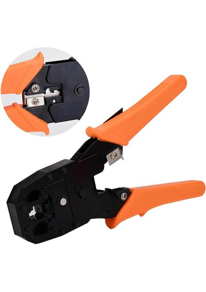 RJ45 Ethernet RJ11 RJ12 RJ45 Telefon Sıkma Çakma Pensesi Cat5 Cat6 Pense+ Kablo Soyucu