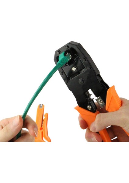 RJ45 Ethernet RJ11 RJ12 RJ45 Telefon Sıkma Çakma Pensesi Cat5 Cat6 Pense+ Kablo Soyucu