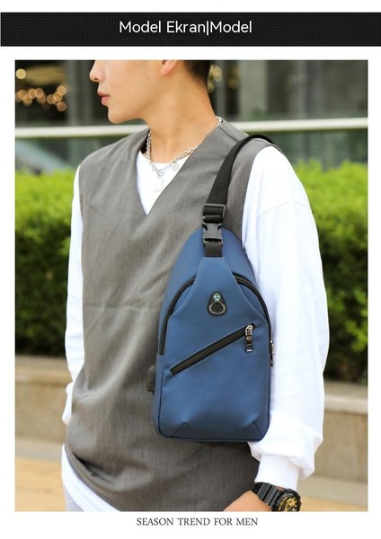 Erkek Çantası, Göğüs Çantası, Çapraz Erkek Çantası, Aşınmaya Dayanıklı ve Su Geçirmez Göğüs Çantası, Erkek Çantası Omuz Çantası (Yurt Dışından) fırsatları