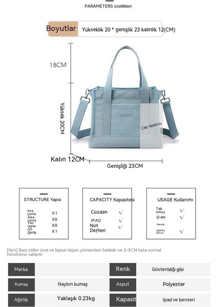 Düz Renk Minimalist Bayan Omuz Çantası, Büyük Kapasiteli Çanta, Moda Tote Çanta, Öğrenci Çantası (Yurt Dışından) modelleri