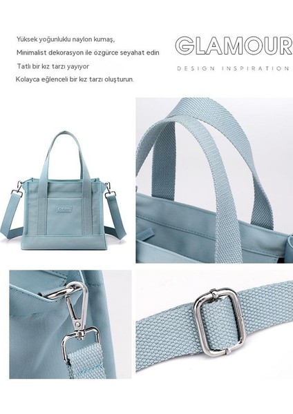 Düz Renk Minimalist Bayan Omuz Çantası, Büyük Kapasiteli Çanta, Moda Tote Çanta, Öğrenci Çantası (Yurt Dışından) fırsatları