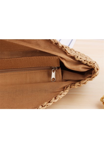 Basit Yuvarlak Bayan Omuz Çantası, Hasır Bayan Çantası, Dokuma Çanta, Plaj Çantası, Moda Kadın Çantası (Yurt Dışından) fiyatları