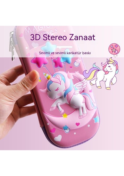 [ilkokul Öğrenci Karikatür Kırtasiye Kutusu] 3D Stereo Yeni Kalem Kutusu Çocuklar Için Sevimli Büyük Kapasiteli Kalem Kutusu (Yurt Dışından)
