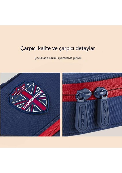 Cambridge Ağaç Kalem Çantası Büyük Kapasiteli Çocuk Kalem Çantası Kırtasiye Çantası Basit Kalem Çantası Ilkokul Öğrencileri (Yurt Dışından) fırsatları