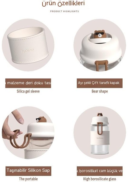 Aikesi Sevimli Küçük Peri Cam Yaratıcı Kişilik Öğrenci Taşınabilir Su Bardağı Ins Basit Mini El Bardağı (Yurt Dışından) modelleri
