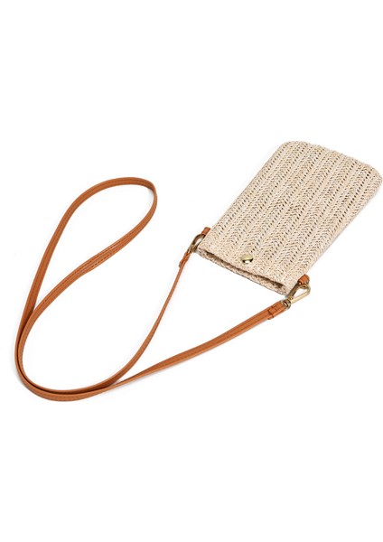 Çevre Dostu Plaj Çantası, Bayan Vahşi Omuz Çantası-Çapraz Çanta, Dokuma Dikey Cep Telefonu Çantası, Hasır Bozuk Para Cüzdanı (Yurt Dışından) modelleri