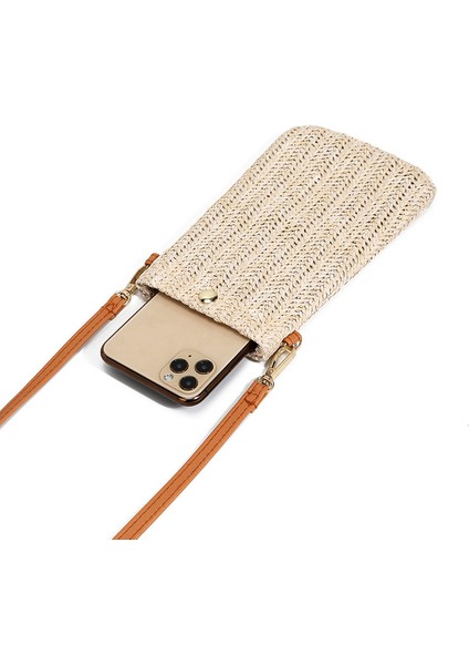 Çevre Dostu Plaj Çantası, Bayan Vahşi Omuz Çantası-Çapraz Çanta, Dokuma Dikey Cep Telefonu Çantası, Hasır Bozuk Para Cüzdanı (Yurt Dışından) fırsatları