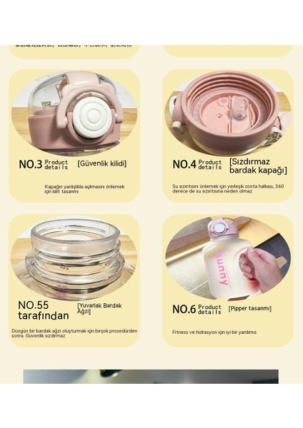 Taşınabilir Aksesuarlı Taşıma Askılı Pipetli Sağlıklı Plastik Su Şişesi (Yurt Dışından) fırsatları